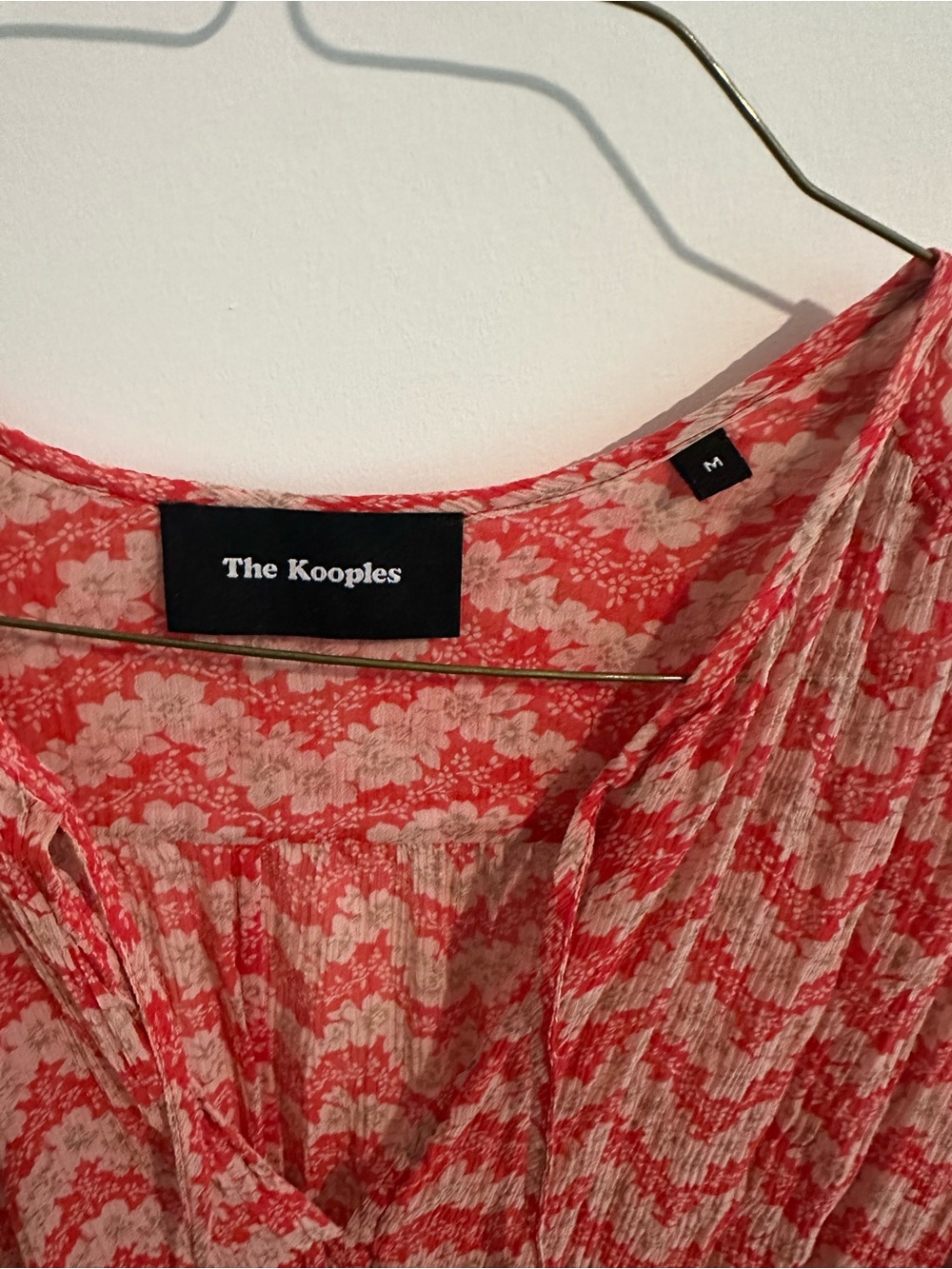 The Kooples Red Dress Pattern - Picture 4 of 7